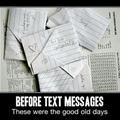 before text messanging