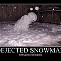 dejected snowman