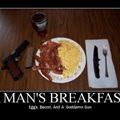 mans breakfast