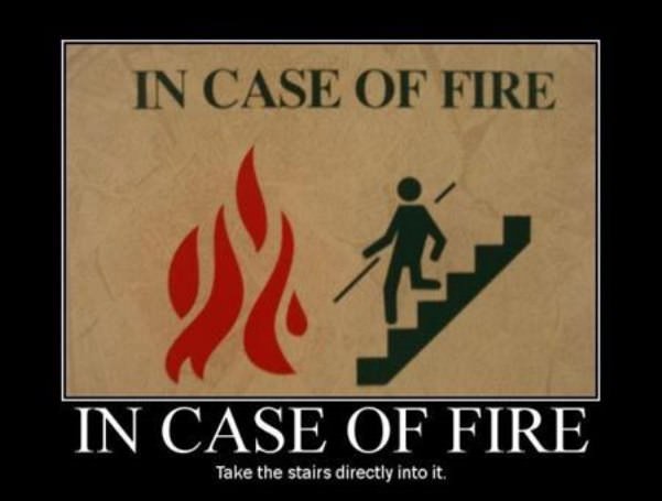 in case of fire