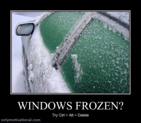 windows frozen