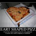 heart shaped pizza