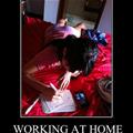 working at home